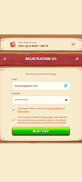 Processus d'inscription de Billybets sur mobile Processus d'inscription de Billybets sur mobile
