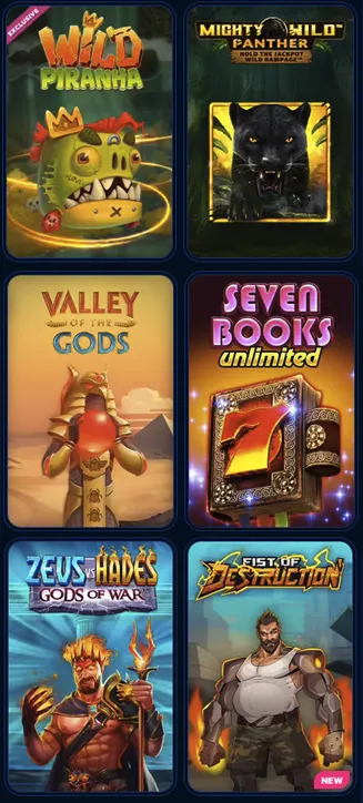 Jeux populaires de Boomerang Bet sur mobile Jeux populaires de Boomerang Bet sur mobile